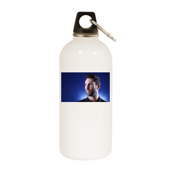 Adam Levine White Water Bottle With Carabiner