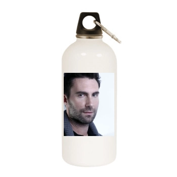 Adam Levine White Water Bottle With Carabiner