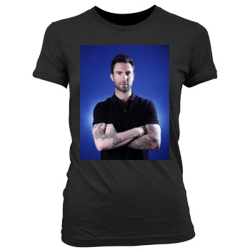 Adam Levine Women's Junior Cut Crewneck T-Shirt