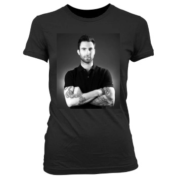 Adam Levine Women's Junior Cut Crewneck T-Shirt