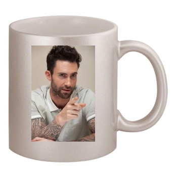 Adam Levine 11oz Metallic Silver Mug