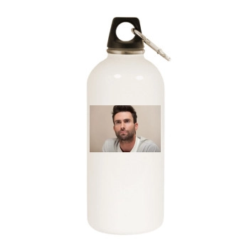 Adam Levine White Water Bottle With Carabiner