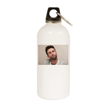 Adam Levine White Water Bottle With Carabiner