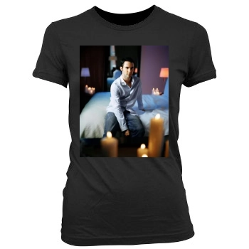 Adam Levine Women's Junior Cut Crewneck T-Shirt