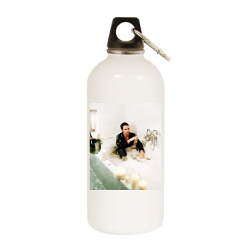 Adam Levine White Water Bottle With Carabiner