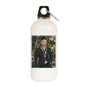 Adam Levine White Water Bottle With Carabiner