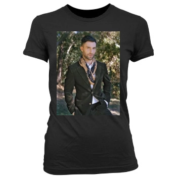 Adam Levine Women's Junior Cut Crewneck T-Shirt