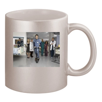 Scrubs 11oz Metallic Silver Mug