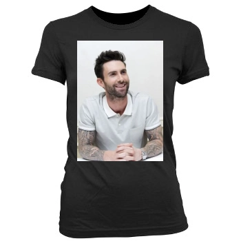 Adam Levine Women's Junior Cut Crewneck T-Shirt