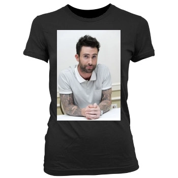 Adam Levine Women's Junior Cut Crewneck T-Shirt