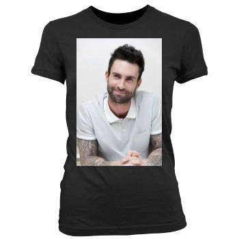 Adam Levine Women's Junior Cut Crewneck T-Shirt