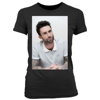 Adam Levine Women's Junior Cut Crewneck T-Shirt