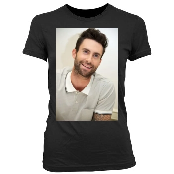 Adam Levine Women's Junior Cut Crewneck T-Shirt