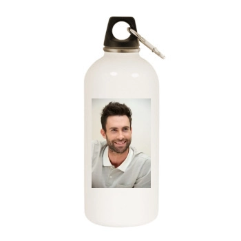 Adam Levine White Water Bottle With Carabiner