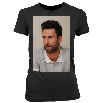 Adam Levine Women's Junior Cut Crewneck T-Shirt