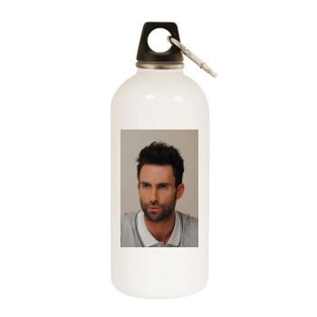 Adam Levine White Water Bottle With Carabiner