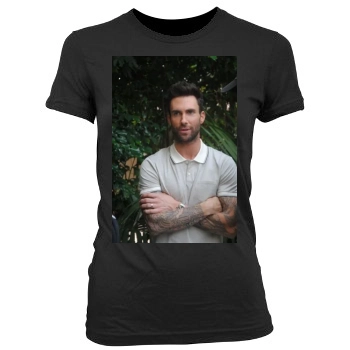 Adam Levine Women's Junior Cut Crewneck T-Shirt