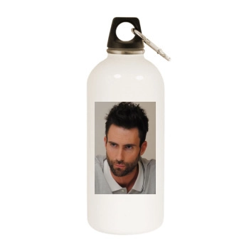 Adam Levine White Water Bottle With Carabiner