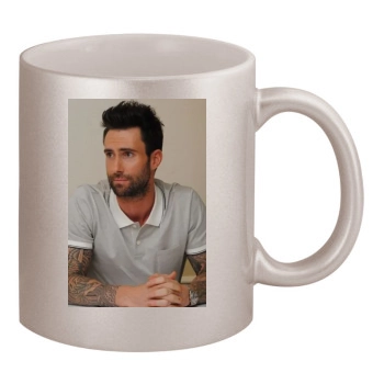 Adam Levine 11oz Metallic Silver Mug