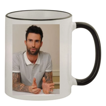 Adam Levine 11oz Colored Rim & Handle Mug