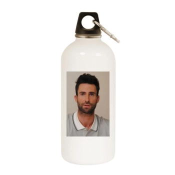 Adam Levine White Water Bottle With Carabiner