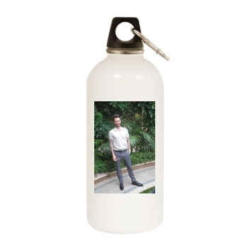 Adam Levine White Water Bottle With Carabiner