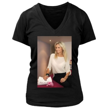 Adriana Karembeu Women's Deep V-Neck TShirt