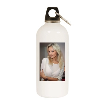 Adriana Karembeu White Water Bottle With Carabiner