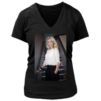 Adriana Karembeu Women's Deep V-Neck TShirt