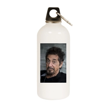 Al Pacino White Water Bottle With Carabiner