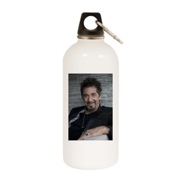 Al Pacino White Water Bottle With Carabiner