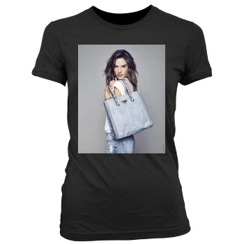 Alessandra Ambrosio Women's Junior Cut Crewneck T-Shirt