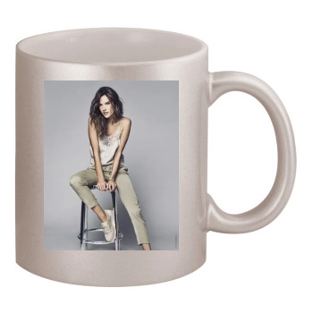 Alessandra Ambrosio 11oz Metallic Silver Mug