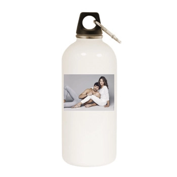 Alessandra Ambrosio White Water Bottle With Carabiner