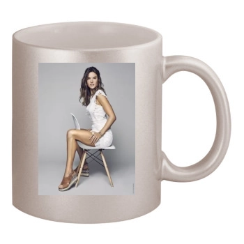 Alessandra Ambrosio 11oz Metallic Silver Mug