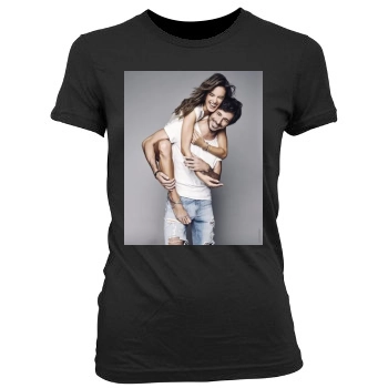 Alessandra Ambrosio Women's Junior Cut Crewneck T-Shirt