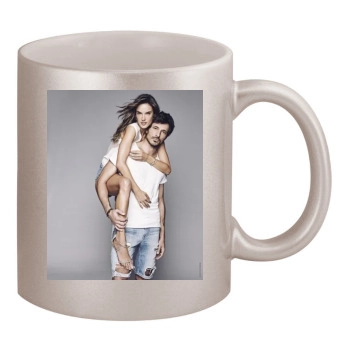 Alessandra Ambrosio 11oz Metallic Silver Mug