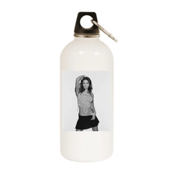 Alina Vacariu White Water Bottle With Carabiner