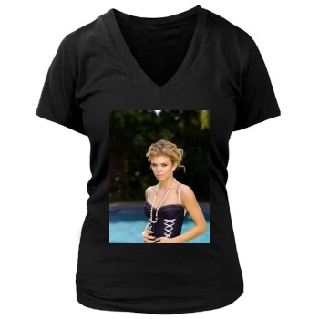 AnnaLynne McCord Women's Deep V-Neck TShirt