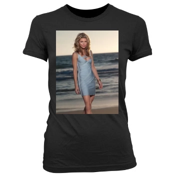 AnnaLynne McCord Women's Junior Cut Crewneck T-Shirt