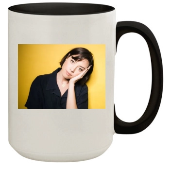 Aubrey Plaza 15oz Colored Inner & Handle Mug