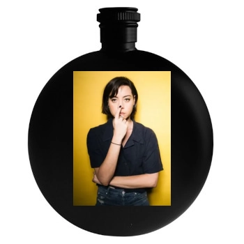 Aubrey Plaza Round Flask