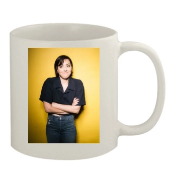 Aubrey Plaza 11oz White Mug