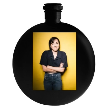 Aubrey Plaza Round Flask