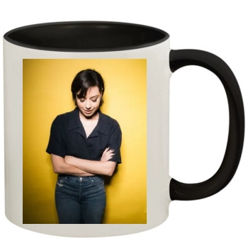 Aubrey Plaza 11oz Colored Inner & Handle Mug