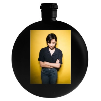 Aubrey Plaza Round Flask