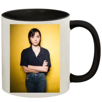 Aubrey Plaza 11oz Colored Inner & Handle Mug