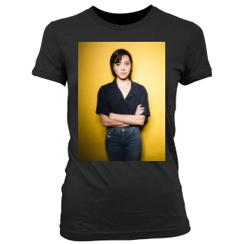 Aubrey Plaza Women's Junior Cut Crewneck T-Shirt