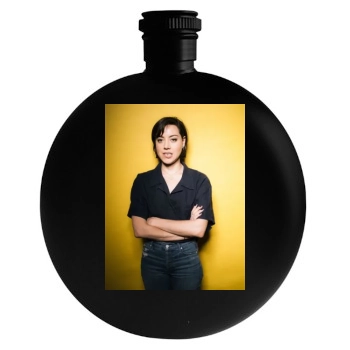 Aubrey Plaza Round Flask