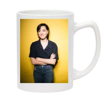 Aubrey Plaza 14oz White Statesman Mug